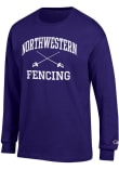 Main image for Mens Northwestern Wildcats Purple Champion Fencing Icon Jersey Tee