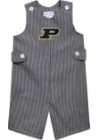 Main image for Baby Purdue Boilermakers Black Vive La Fete Gingham Overalls