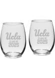 Main image for White UCLA Bruins Class of 2025 Set of 2 Stemless Wine Glass