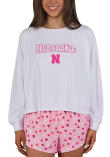 Main image for Womens Nebraska Cornhuskers Pink Concepts Sport Lyric PJ Set