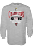 Main image for Mens Texas Tech Red Raiders Grey Blue 84 2025 Big 12 Champions Score Tee