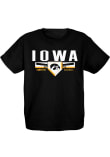 Main image for Youth Iowa Hawkeyes Black Blue 84 Big Ten Baseball Short Sleeve T-Shirt