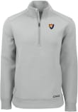 Main image for Mens Illinois Fighting Illini Ash Cutter and Buck Vault Roam Qtr Zip Pullover