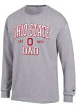 Main image for Mens Ohio State Buckeyes Grey Champion Est Date Dad Jersey Tee