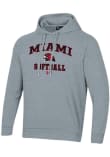 Main image for Mens Miami RedHawks Grey Under Armour Softball Rival Hooded Sweatshirt