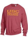 Main image for Mens USC Trojans Crimson ComfortWash Garment Dyed Crew Sweatshirt