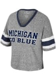 Main image for Michigan Wolverines Grey Heather Colosseum Grimmerie Short Sleeve T-Shirt