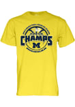 Main image for Michigan Wolverines Yellow Blue 84 2026 Big Ten Men's Basketball Regular Season Champions Short Sl..