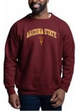 Main image for Mens Arizona State Sun Devils Maroon League Arch Mascot Crew Sweatshirt