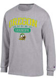 Main image for Mens Oregon Ducks Grey Champion Pill Box Grandpa Jersey Tee