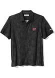 Main image for Mens Wisconsin Badgers Black Tommy Bahama Saltwater Fronds Short Sleeve Dress Shirt
