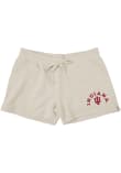 Main image for Womens Indiana Hoosiers Ivory Blue 84 Cloud Fleece Weekend Shorts