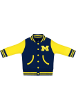 Main image for Baby Navy Blue Michigan Wolverines Varsity Light Weight Jacket