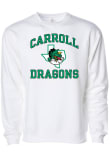 Main image for Rally Carroll High School Dragons Mens White Number One Long Sleeve Crew Sweatshirt