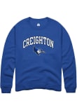 Main image for Rally Creighton Bluejays Mens Blue Arch Mascot Long Sleeve Crew Sweatshirt