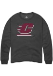 Main image for Mens Central Michigan Chippewas Charcoal Rally Primary Logo Crew Sweatshirt