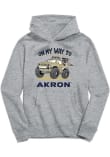 Main image for Toddler Akron Zips Grey Vive La Fete On My Way Long Sleeve Hooded Sweatshirt
