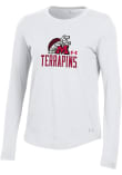 Main image for Womens Maryland Terrapins White Under Armour Rounded Number One LS Tee