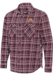 Main image for Mens Minnesota Golden Gophers Maroon Antigua Private Long Sleeve Dress Shirt