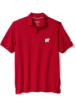 Main image for Mens Wisconsin Badgers Red Tommy Bahama Team Captain Short Sleeve Fashion Polo