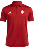 Main image for Mens Indiana Hoosiers Crimson Adidas Ultimate365 Stripe Short Sleeve Polo Shirt