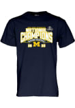 Main image for Michigan Wolverines Navy Blue Blue 84 2025 Gymnastics National Champions Short Sleeve T Shirt