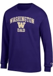 Main image for Mens Washington Huskies Purple Champion Arch Logo Dad Jersey Tee