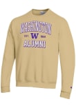 Main image for Mens Washington Huskies Gold Champion Est Alumni Powerblend Crew Sweatshirt