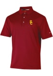 Main image for Mens USC Trojans Red Columbia Sand Tee Short Sleeve Polo Shirt