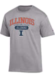 Main image for Illinois Fighting Illini Grey Champion Pill Alumni Jersey Short Sleeve T Shirt
