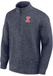 Main image for Mens Illinois Fighting Illini Navy Blue Nike Coach Qtr Zip Pullover