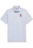 Main image for Mens Illinois Fighting Illini Blue Vineyard Vines St. Jean Stripe Short Sleeve Fashion Polo