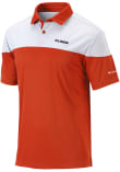 Main image for Mens Illinois Fighting Illini Orange Columbia Heat Seal Omni Wick Best Ball Short Sleeve Polo Shir..
