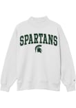 Main image for Womens White Michigan State Spartans Diana Mock Neck Crew Sweatshirt