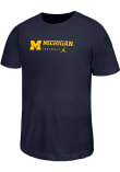 Main image for Youth Michigan Wolverines Navy Blue Nike Team Wordmark Short Sleeve T-Shirt