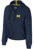 Main image for Womens Michigan Wolverines Navy Blue Colosseum Gravity Long Sleeve Full Zip Jacket