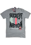 Main image for Ohio State Buckeyes Grey GV Art + Design Buckeye Nation Short Sleeve Fashion T Shirt