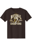 Main image for Youth Western Michigan Broncos Brown Summit Sportswear 2025 National Mens Hockey Champions Short S..