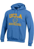 Main image for Mens UCLA Bruins Light Blue Champion Beach Volleyball Icon Powerblend Hooded Sweatshirt