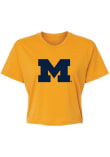 Main image for Michigan Wolverines Yellow Summit Sportswear Tatum Short Sleeve T-Shirt