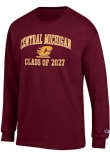 Main image for Mens Central Michigan Chippewas Maroon Champion Primary Class of 2027 Jersey Tee