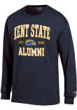 Main image for Mens Kent State Golden Flashes Navy Blue Champion Est Date Alumni Jersey Tee