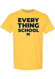 Main image for Michigan Wolverines Everything School Short Sleeve T Shirt - Yellow