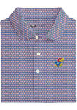 Main image for Mens Kansas Jayhawks Royal Blue Onward Reserve Square Geoprint Short Sleeve Fashion Polo