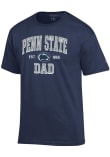 Main image for Penn State Nittany Lions Navy Blue Champion Est Date Dad Jersey Short Sleeve T Shirt
