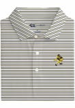 Main image for Mens Iowa Hawkeyes Gold Onward Reserve Club House Stripe Short Sleeve Fashion Polo
