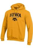 Main image for Mens Iowa Hawkeyes Gold Champion Grandma Script Powerblend Hooded Sweatshirt