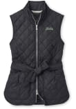 Main image for Womens Michigan State Spartans Black Peter Millar Scout Diamond Quilted Vest