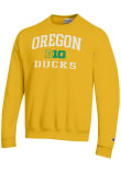 Main image for Mens Oregon Ducks Yellow Champion Big Ten Powerblend Crew Sweatshirt