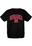 Main image for Youth Nebraska Cornhuskers Black Blue 84 Team Wordmark Short Sleeve T-Shirt